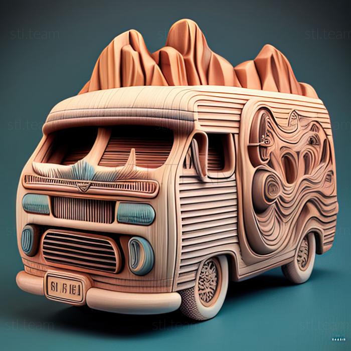 3D model Dodge Ram Van (STL)